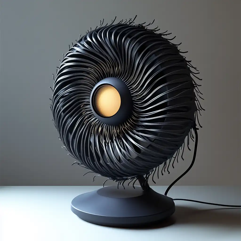 an oscillating fan