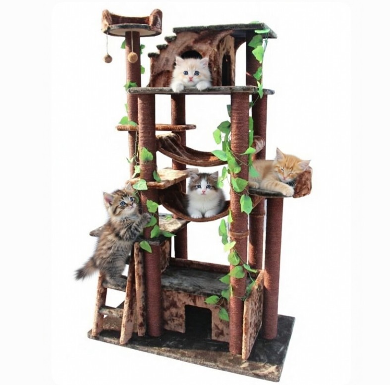 jungle style cat tower